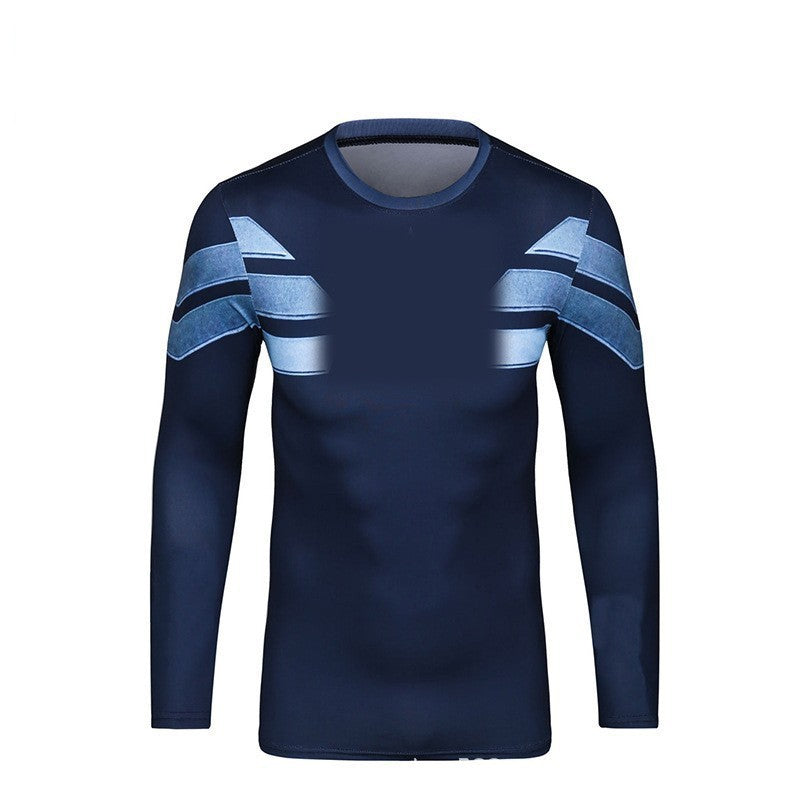 Herren Sportliches Langarm-T-Shirt mit innovativem Design Echoarchiv