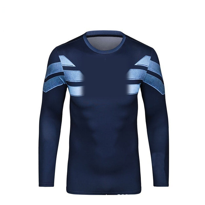 Herren Sportliches Langarm-T-Shirt mit innovativem Design Echoarchiv