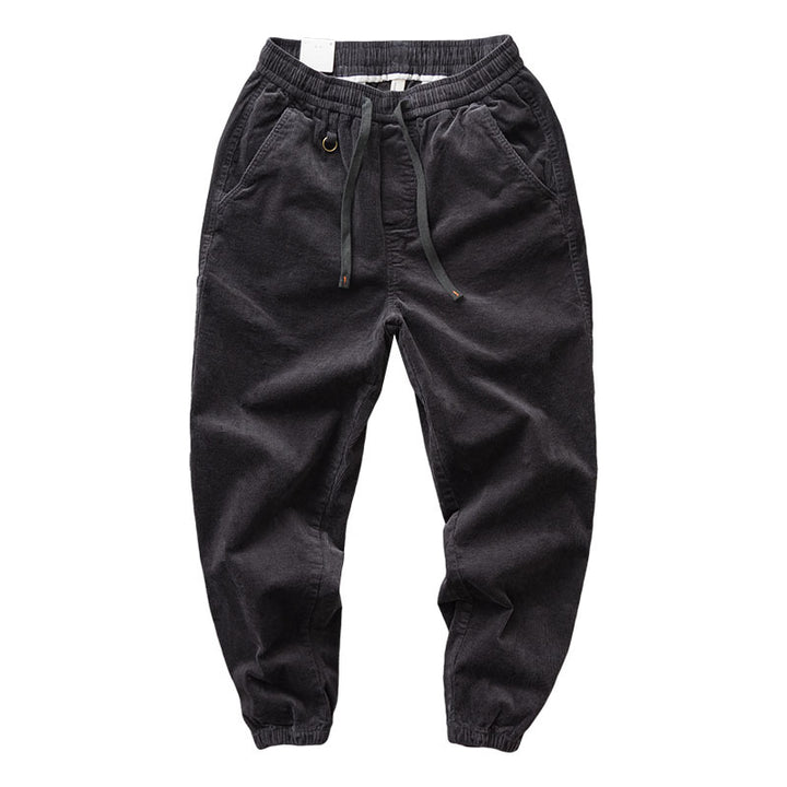 Herren Chino-Joggerhose aus Baumwollmix mit elastischem Bund, Tunnelzug und elastischen Knöchelbündchen Echoarchiv
