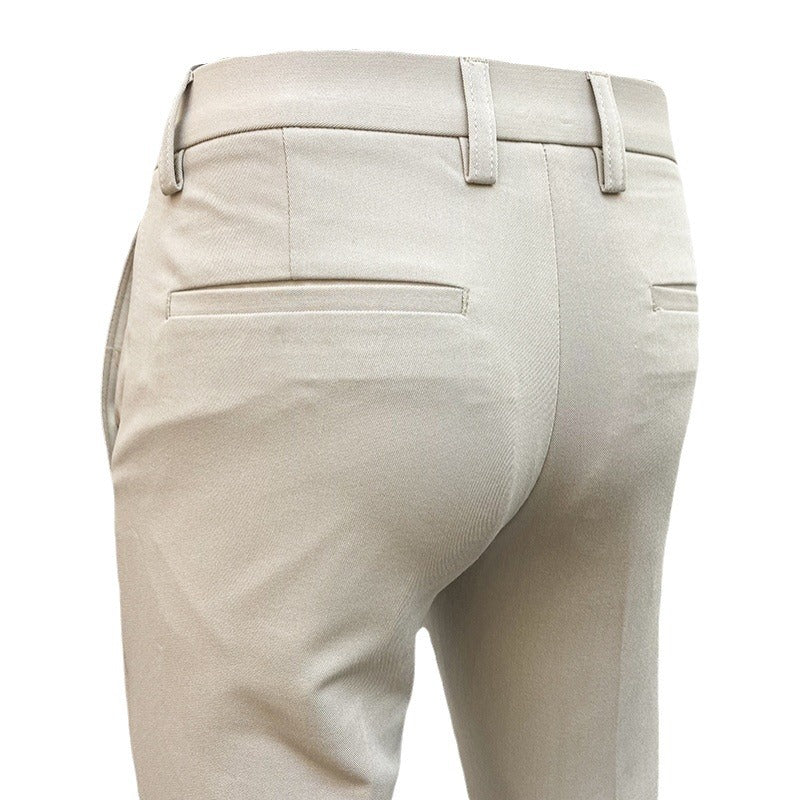 Herren nan schlanke elegante Anzughose mit Stretchbund, Bügelfalte und schmal zulaufendem Bein Echo Archiv