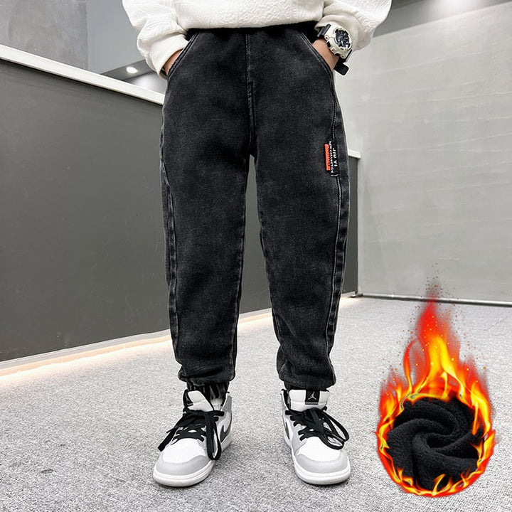 Herren lässige Fleece-Jeans mit wärmendem Innenfutter Echo Archiv