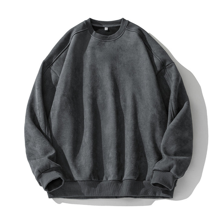 Unisex Puristisches Oversize-Rundhals-Sweatshirt mit Drop-Shoulder und gebürstetem Innenfutter Echo Archiv