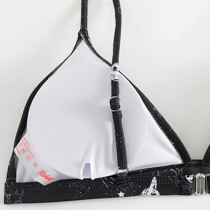 Damen Triangel-Bikini mit Astronomie-Muster Echo Archiv