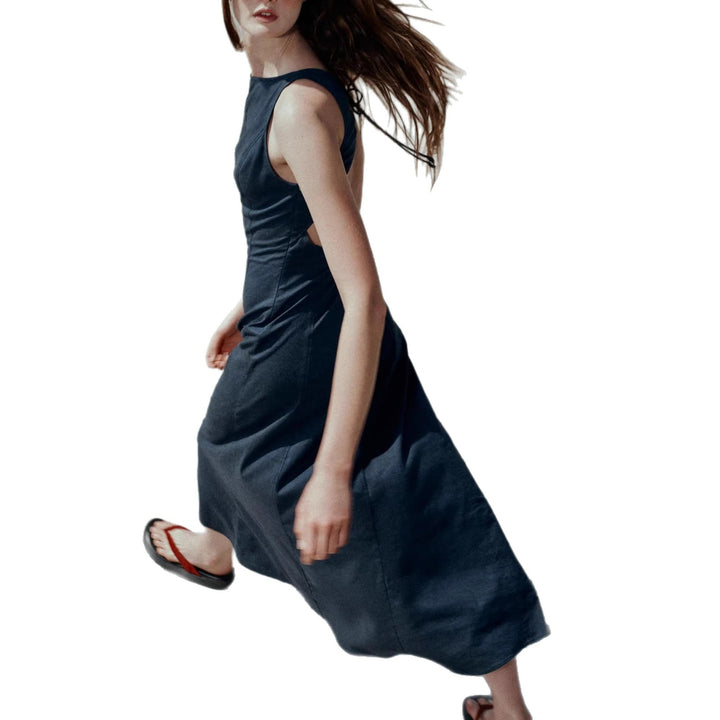 Damen Skaterkleid mit hohem Halsausschnitt und seitlichen Schlitzen Echo Archiv