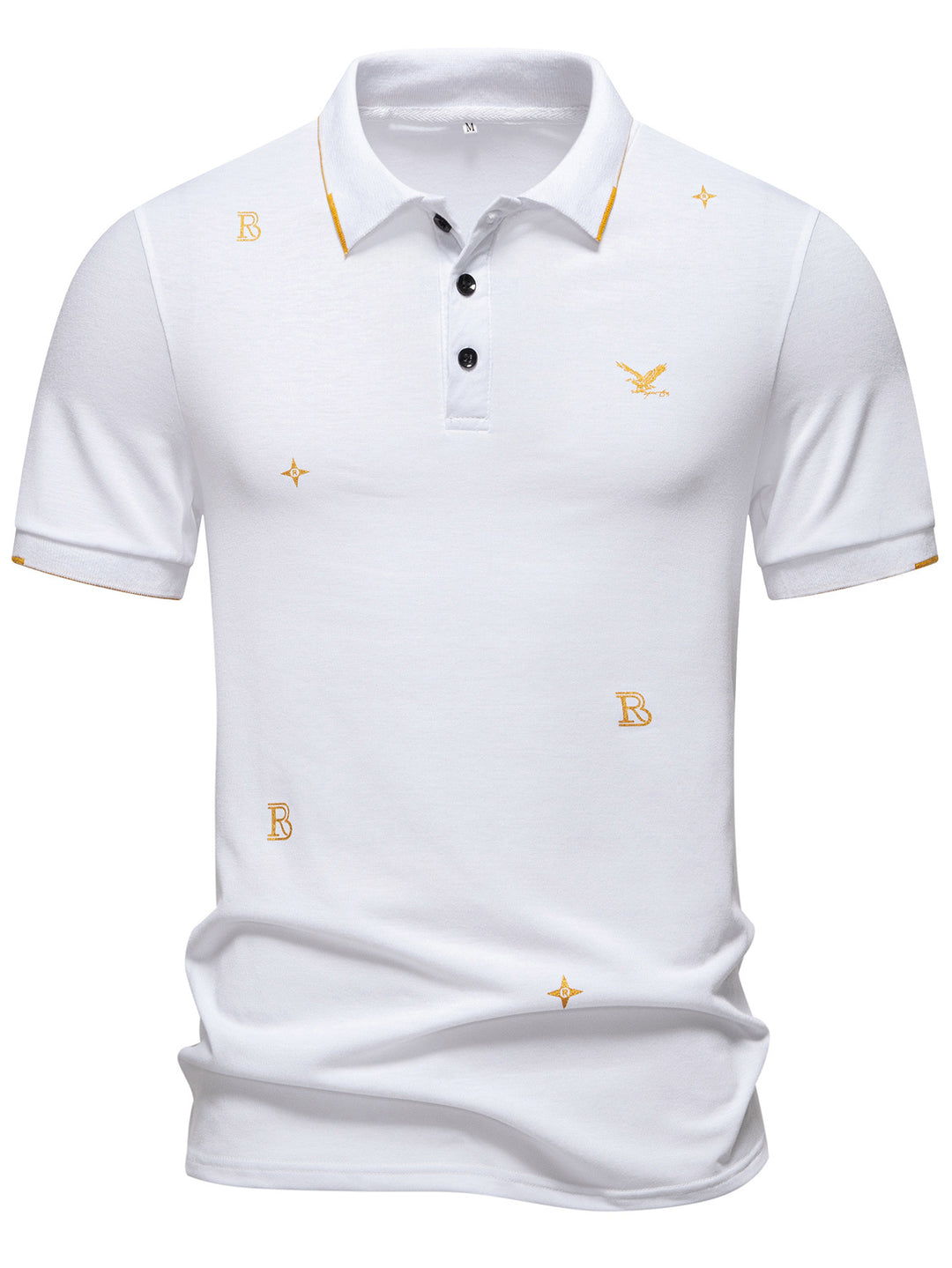 Herren Polohemd mit modischem Stickdesign und hochwertigem Stoff Echoarchiv