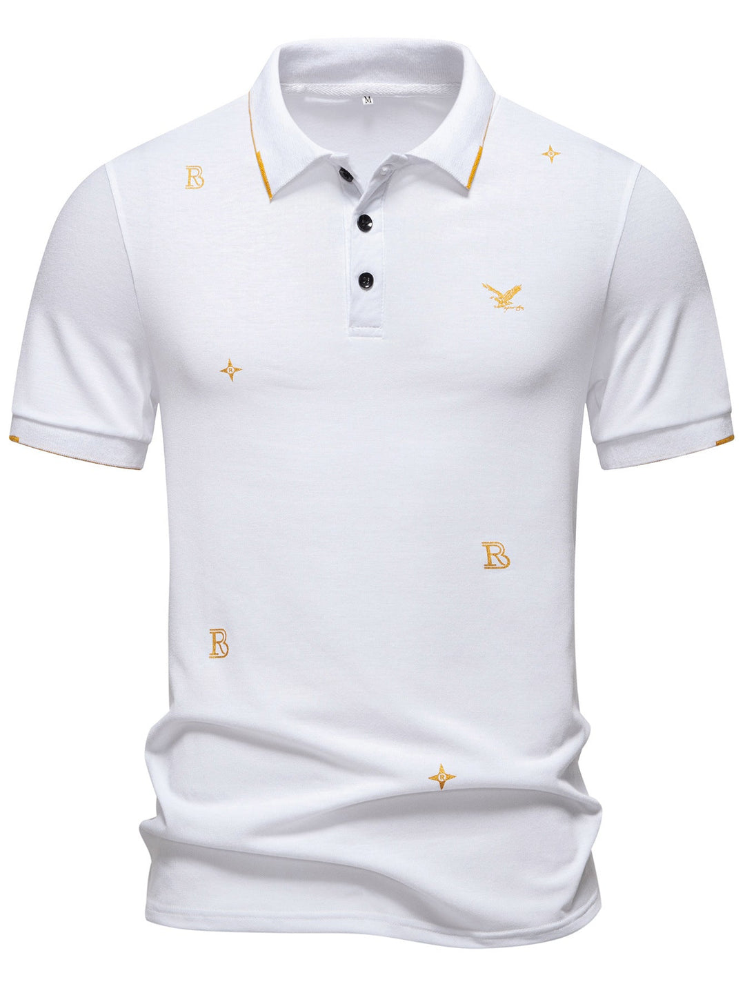 Herren Polohemd mit modischem Stickdesign und hochwertigem Stoff – Cavello