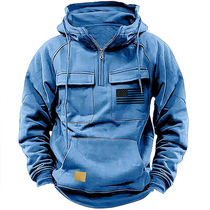 Herren praktische Kapuzenpullover mit zahlreichen Taschen Echoarchiv