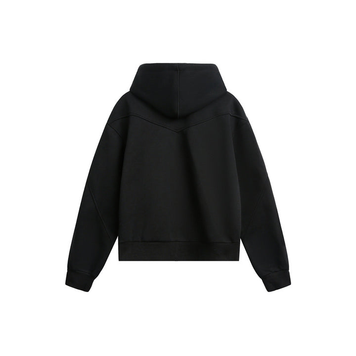 Unisex Oversize Kapuzen-Sweatjacke mit Zwei-Wege-Reißverschluss Echoarchiv