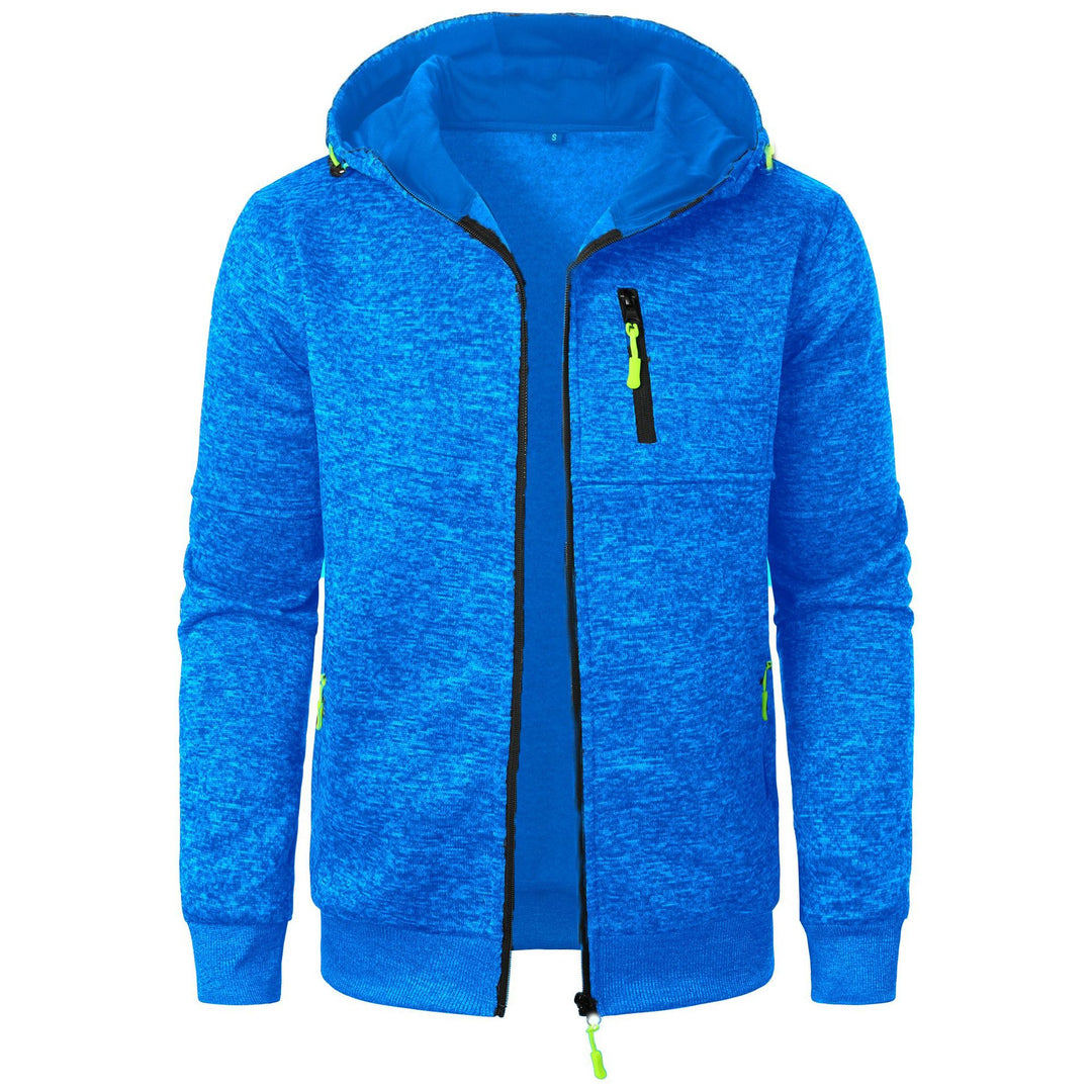 Herren Sportliche Kapuzenjacke mit innovativem Strukturdesign und praktischen Taschen Echoarchiv