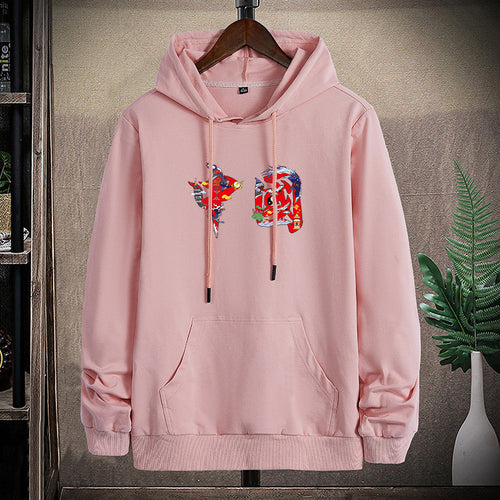 Unisex Kapuzen-Sweatshirt mit Kängurutasche und auffälligem Grafikprint Echo Archiv
