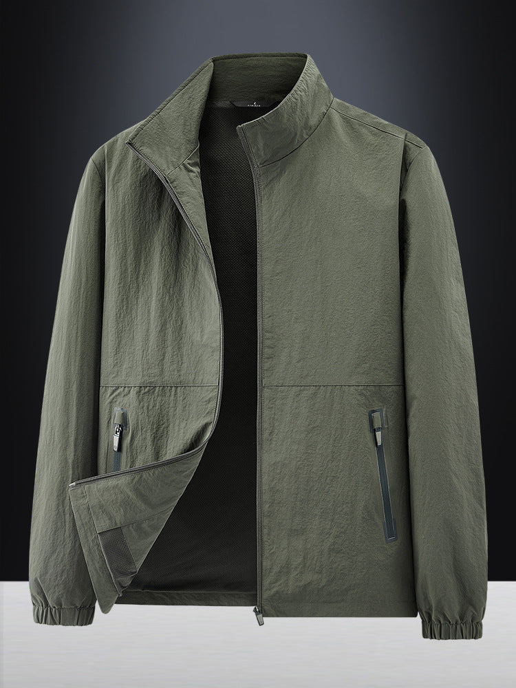 Herren Leichte Outdoorjacke mit hohem Kragen Echo Archiv