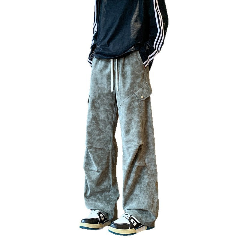 Unisex Weit geschnittene Utility-Hose mit praktischen Taschen Echoarchiv