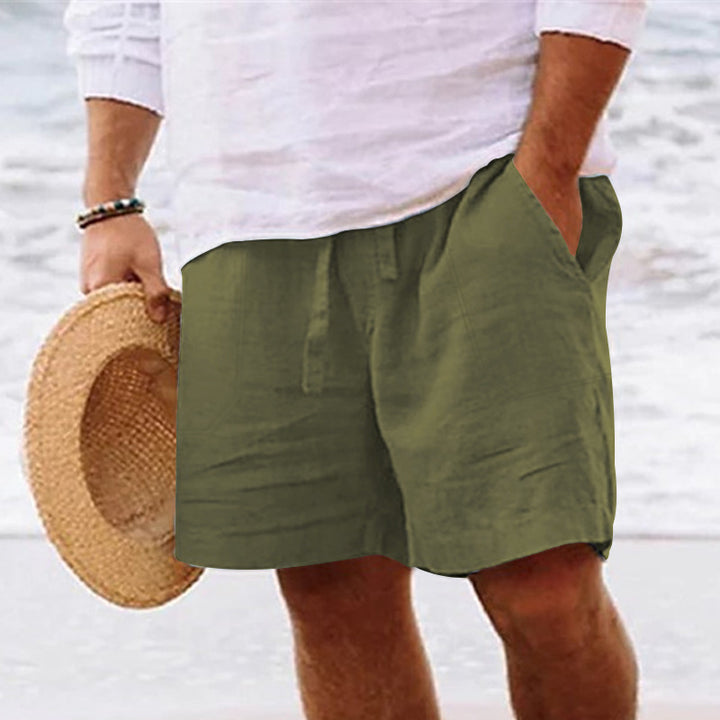 Herren lässige Leinen-Shorts mit praktischen Seitentaschen Echoarchiv