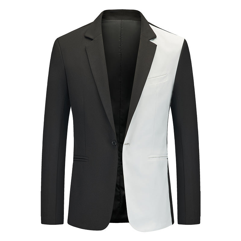 Herren kontrastierender Blazer mit modernem Schnitt Echoarchiv
