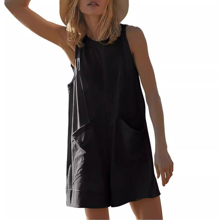 Damen Lässiger Jumpsuit mit praktischen Taschen und weit geschnittenem Design Echoarchiv
