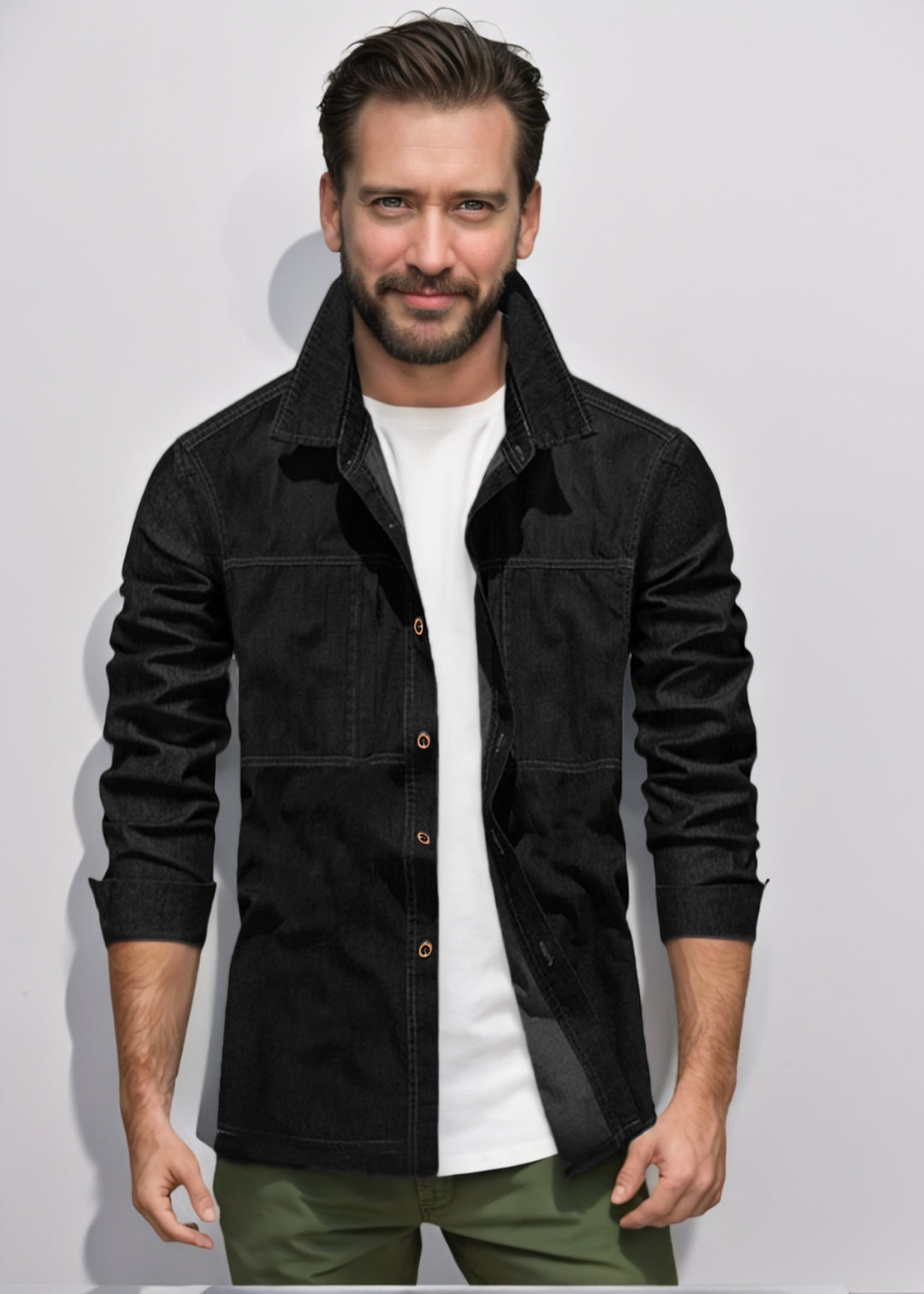 Herren lässige Utility-Jacke mit praktischen Taschen und stylischem Schnitt Echoarchiv