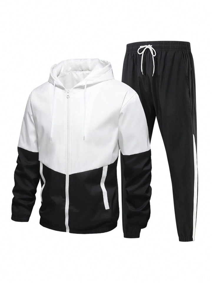 Herren Sportanzug mit atmungsaktiver Jacke und elastischen Jogginghosen Echoarchiv