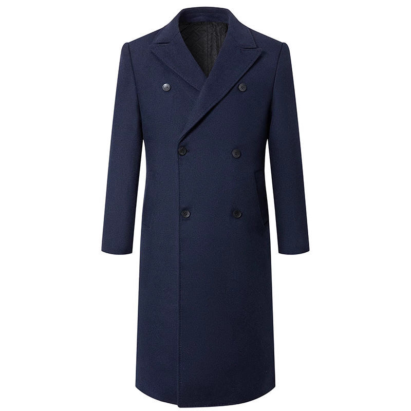 Herren eleganter, schwerer Wollmantel Echoarchiv