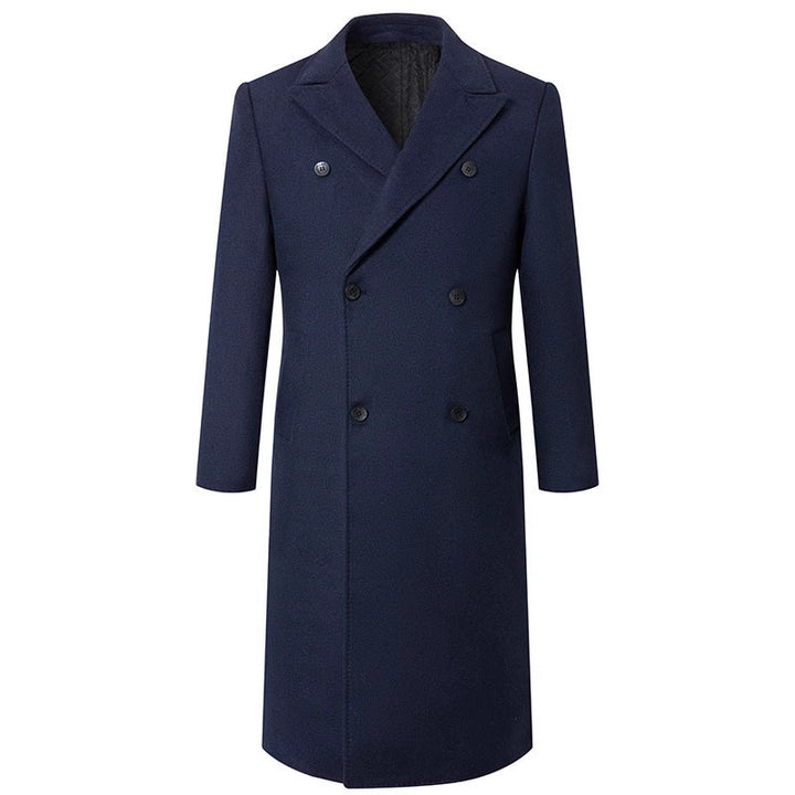 Herren eleganter, schwerer Wollmantel Echoarchiv