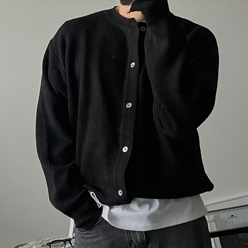 Herren Elegante Knopfleiste Strickjacke Echoarchiv