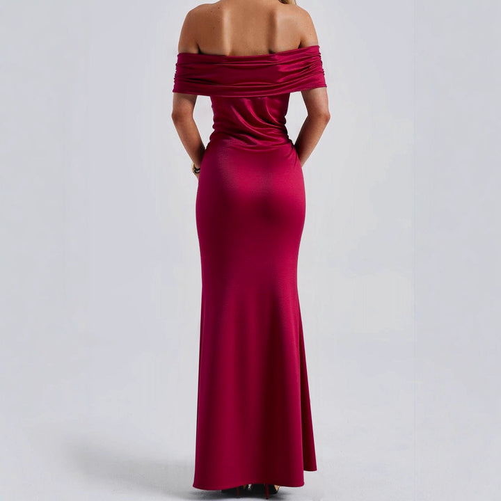 Damen Figurbetontes Asymmetrisches Abendkleid Echo Archiv