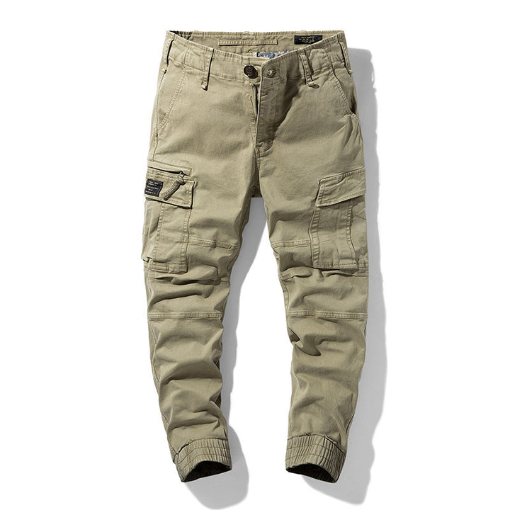 Herren Cargo-Joggerhose mit Multifach-Taschen und elastischem Beinabschluss – Bravaro