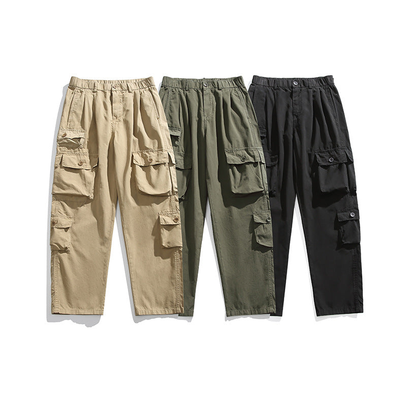 Herren Leichte Relaxed-Cargo-Hose mit elastischem Bund und Mehrfachtaschen Echo Archiv