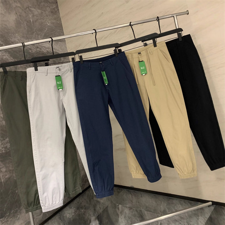 Herren Chino-Jogger mit elastischem Saum und Bundfalten Echo Archiv