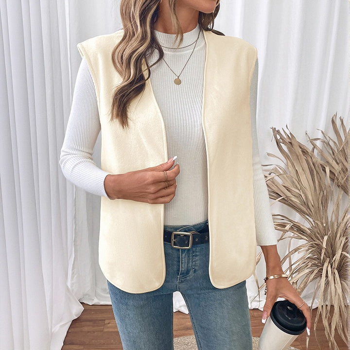 Damen Elegantes ärmelloses Blazer-Oberteil Echo Archiv