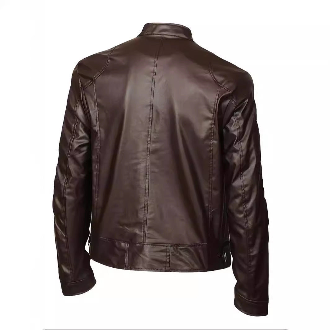 Herren Modische Lederjacke Echo Archiv