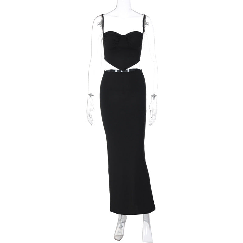 Damen Etuikleid mit raffinierten Cut-Outs und trägerlosem Oberteil Echo Archiv