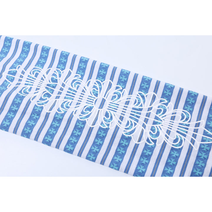 Unisex Langarm-Poloshirt mit Jacquard-Streifenmuster, Rippkragen und Logostick Echoarchiv