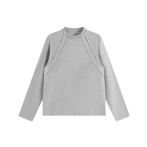Unisex Oversize‑Sweatshirt mit dekorativer Lagenpasse und Rundhalsausschnitt Echoarchiv
