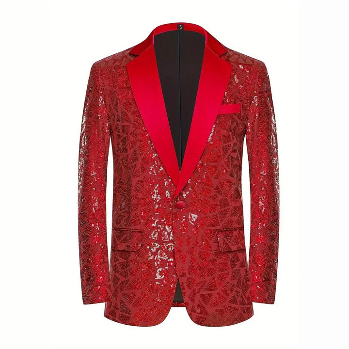 Herren glamouröser Paillettenblazer Echoarchiv