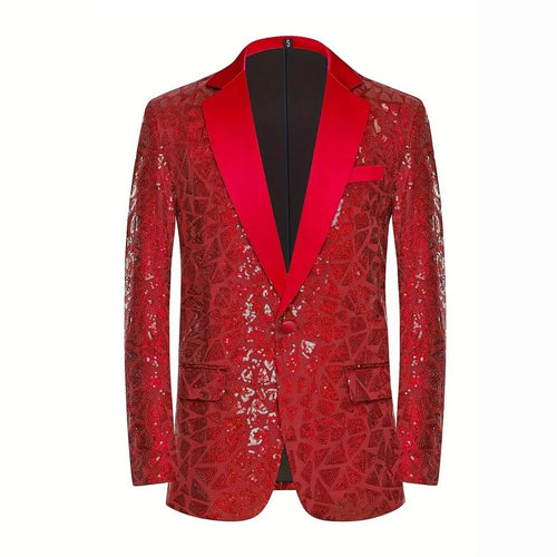 Herren glamouröser Paillettenblazer Echoarchiv