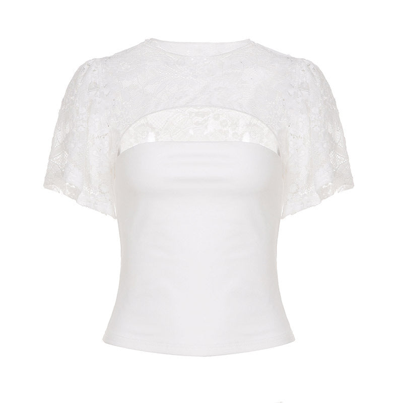 Damen Spitzenbluse mit Cut-Outs Echo Archiv