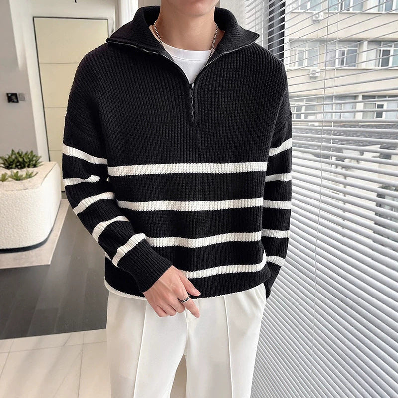 Damen Oversized Pullover mit Reißverschluss Echoarchiv