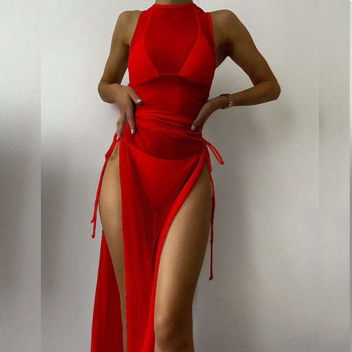 Damen Strandkleid mit raffinierten Schnürdetails Echo Archiv
