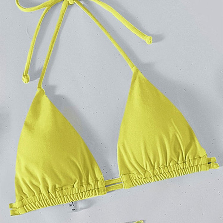 Damen Triangle-Bikini mit leicht transparentem Wickelrock Echo Archiv