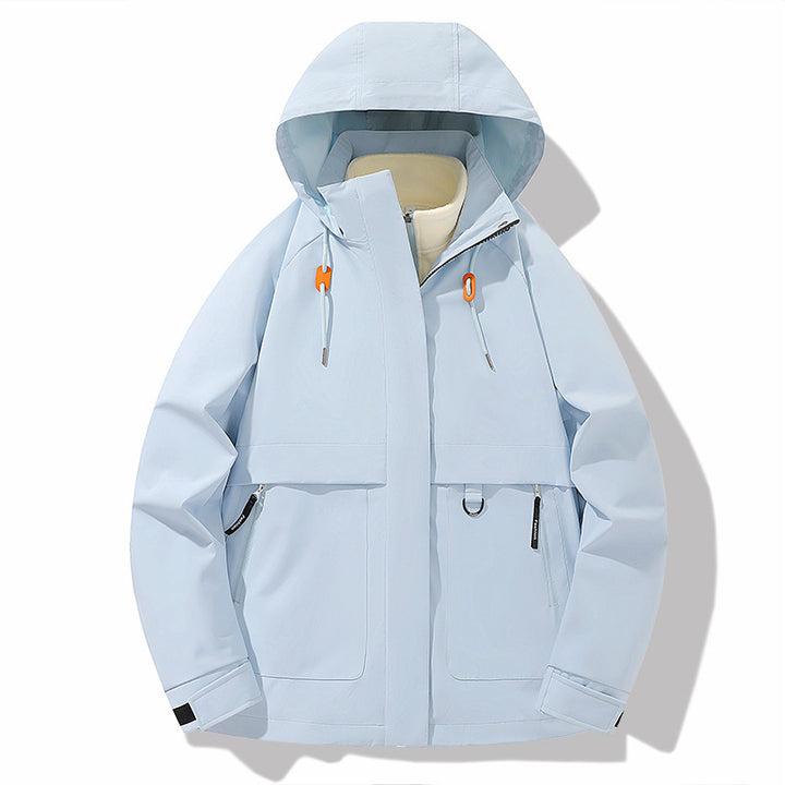 Herren Funktionsjacke mit verstellbarer Kapuze und praktischen Taschen Echoarchiv