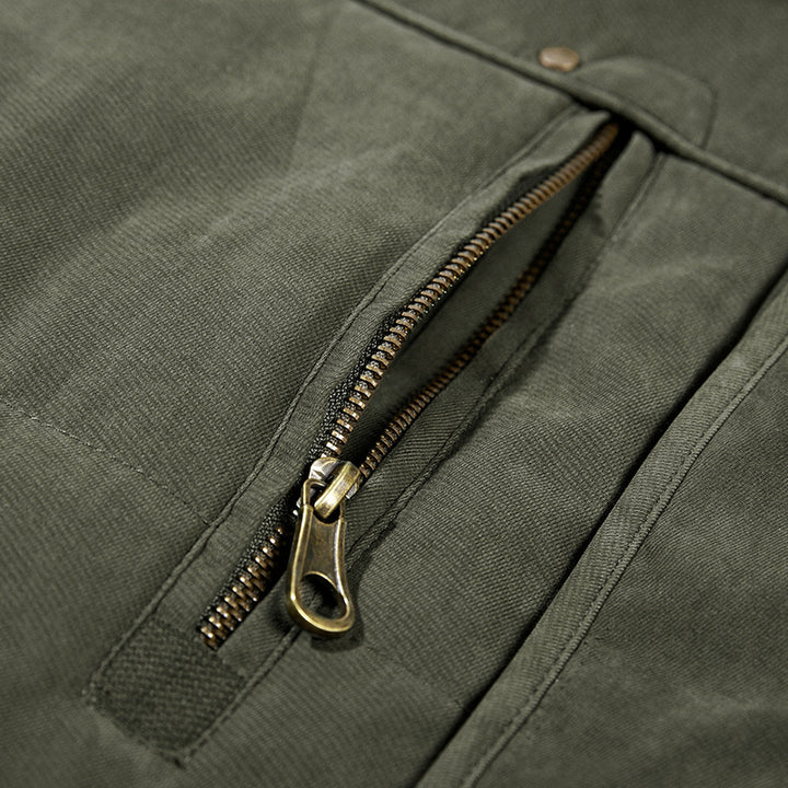 Herren Winterparka mit Teddyfutter, Kapuze und wasserabweisender Canvas-Außenschicht Echo Archiv