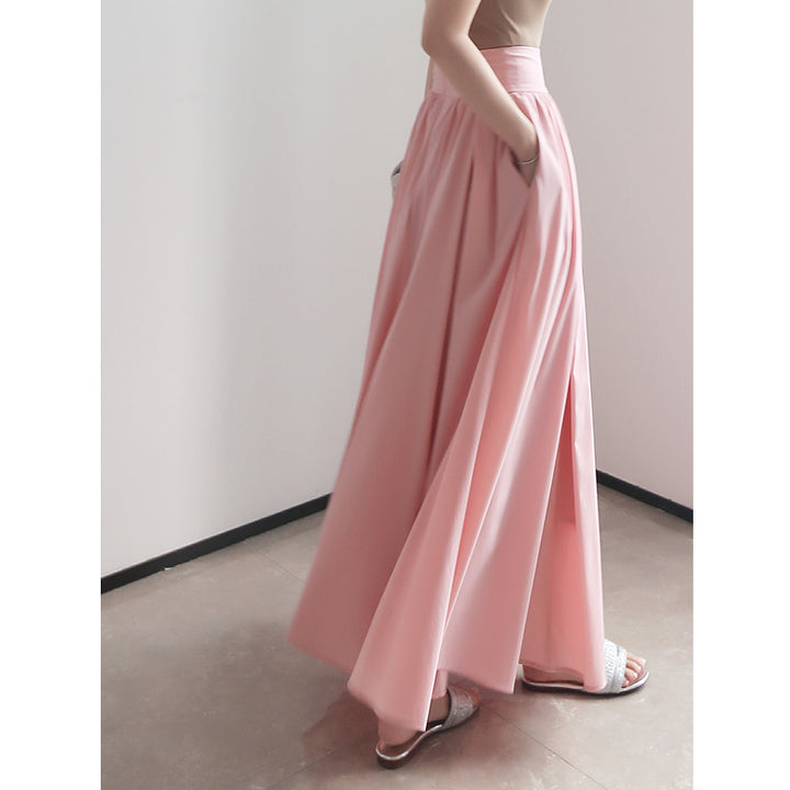 Damen Eleganter Maxi-Rock mit fließendem Schnitt Echoarchiv