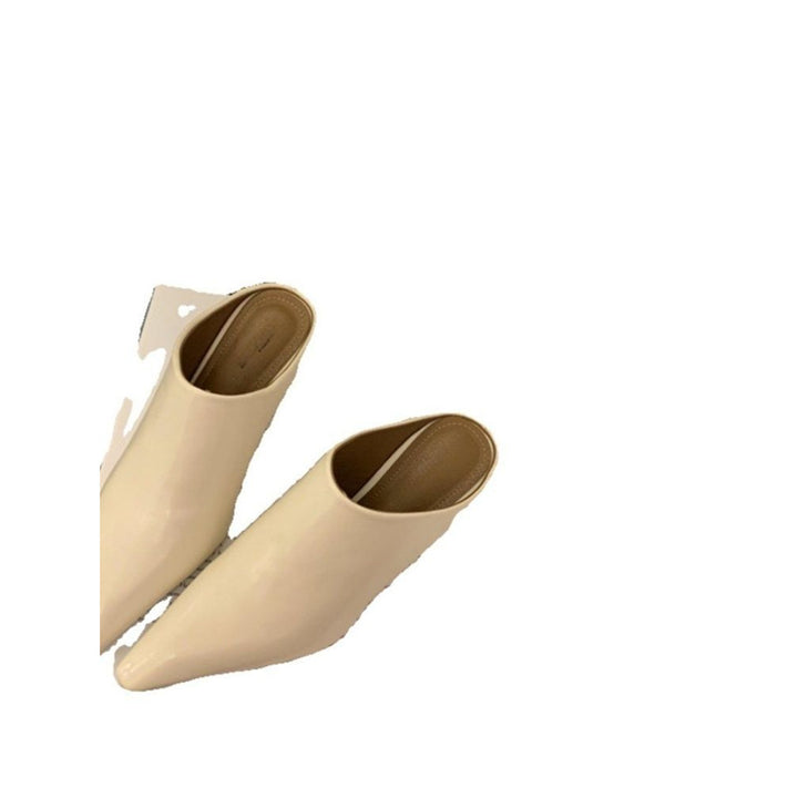 Damen Spitz zulaufende Slip‑On Mules mit skulptiertem Keilabsatz – Avérine