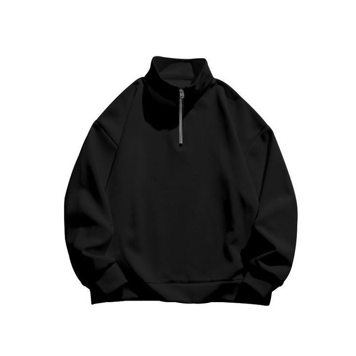 Unisex Relax-Halbzip-Sweatshirt mit hohem Stehkragen, Raglanärmeln und leicht angerauter Innenseite Echo Archiv
