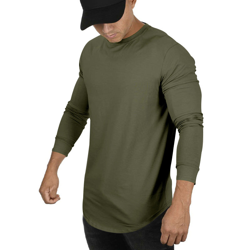 Herren lässiges Langarm-T-Shirt mit modernem Schnitt und elastischen Bündchen Echoarchiv