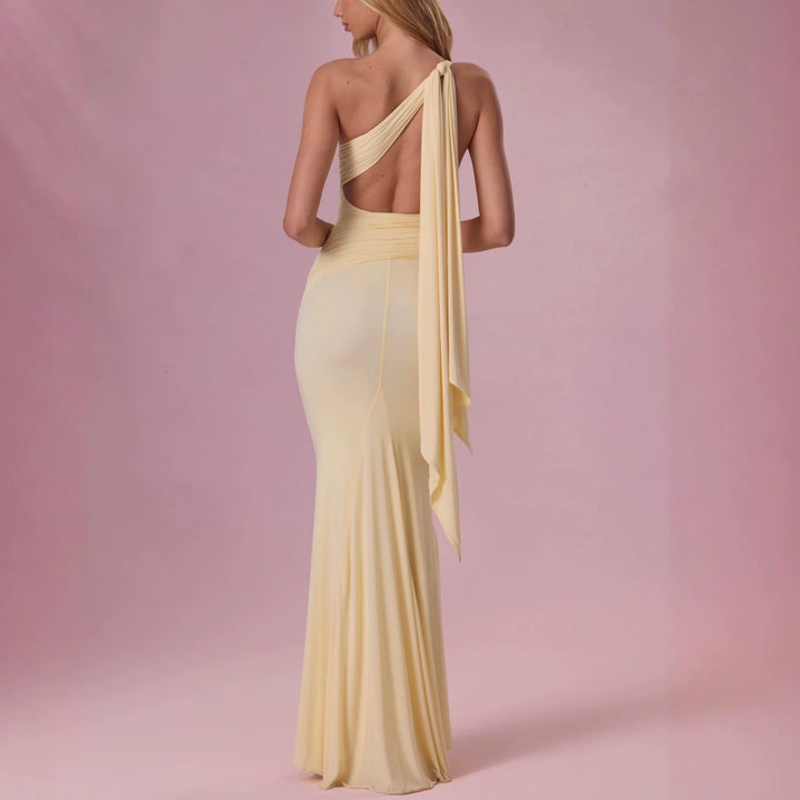 Damen Elegantes Maxikleid mit asymmetrischem Design Echo Archiv
