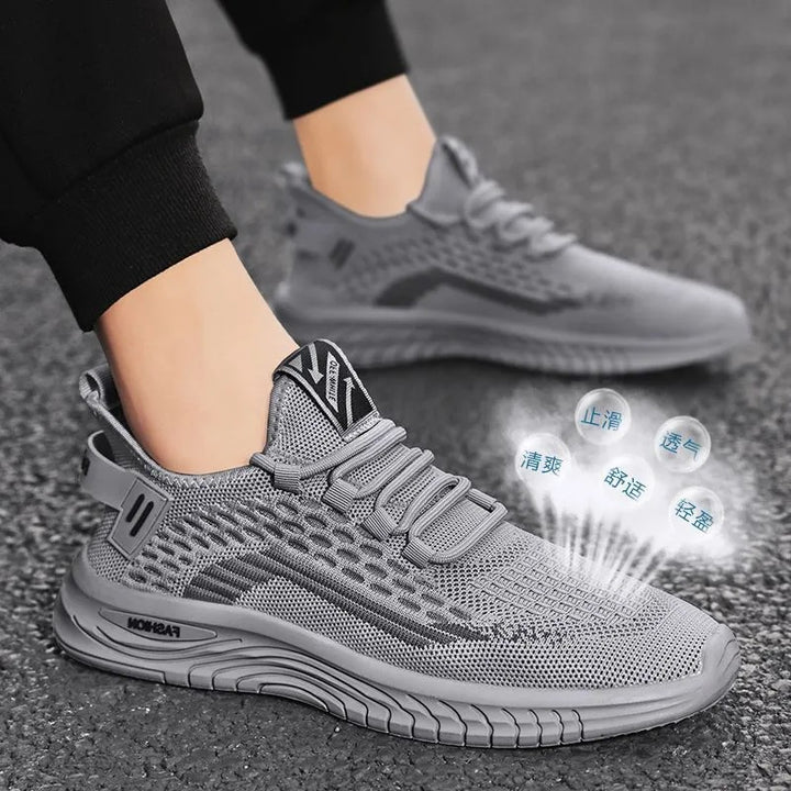 Herren Leichter Strick-Sneaker mit gepolsterter Komfortsohle und atmungsaktivem Mesh Echoarhiv