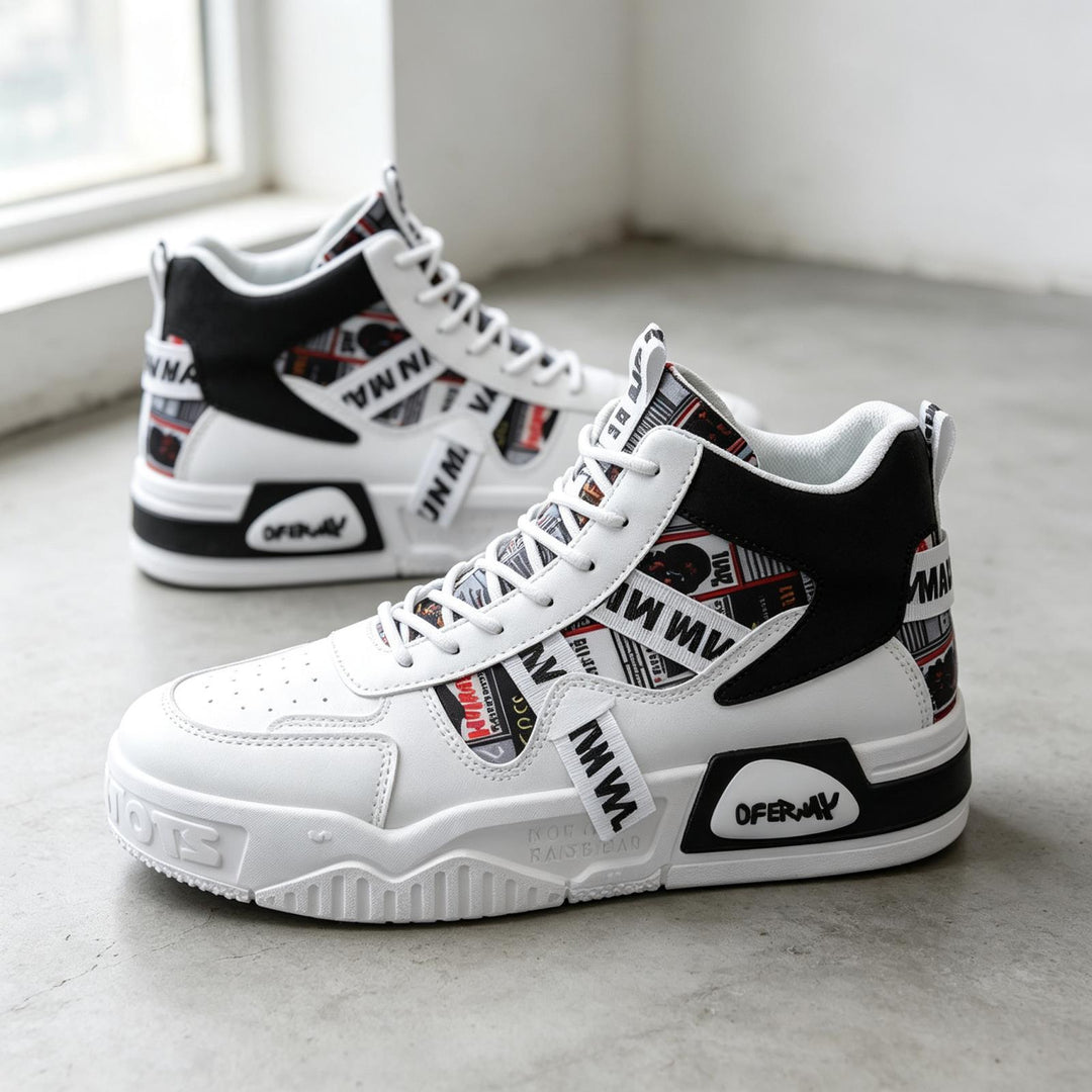 Herren Sportliche Hochtop Sneakers Echoarchiv