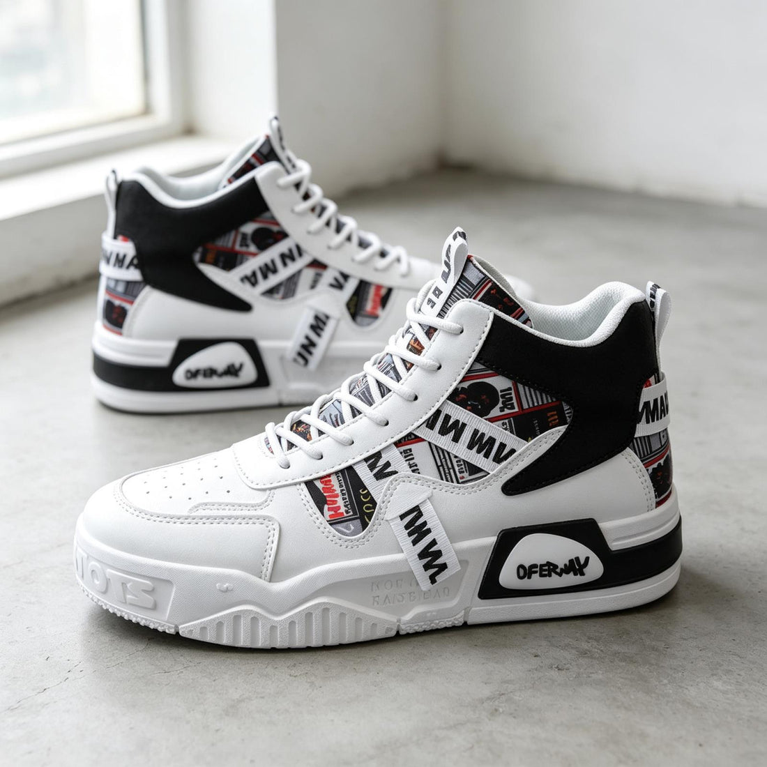 Herren Sportliche Hochtop Sneakers Echoarchiv