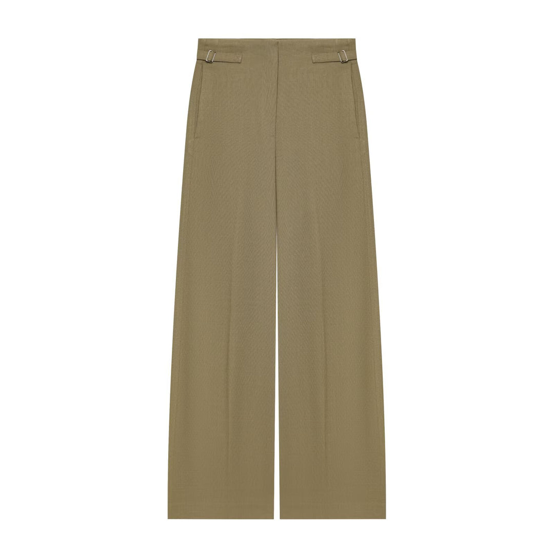 Damen Weite High Waist Culotte‑Hose mit klarer Frontnaht und seitlichen Taillenriegeln Echo Archiv